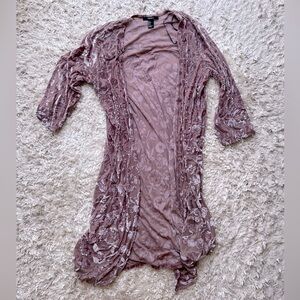 Velvet flower kimono